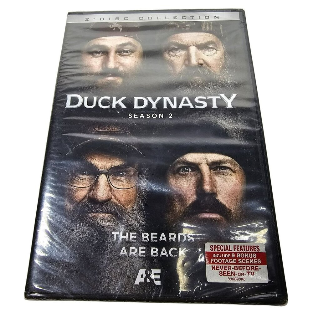 Duck Dynasty Season 2 Complete DVD Set New Sealed 2-Disc Collection A&E TV